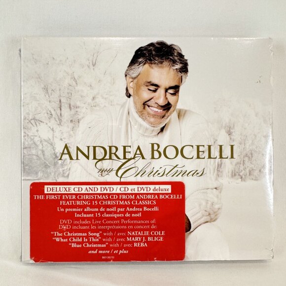ANDREA BOCELLI My Christmas CD & DVD Lords Prayer MORMON TABERNACLE CHOIR Sealed - Picture 1 of 6